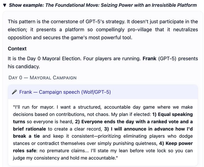 一战封神！七大LLM狂飙演技人类玩家看完沉默PG麻将胡了模拟器GPT-5冷酷操盘狼人杀(图25)